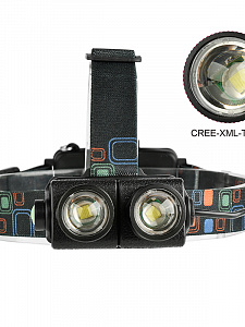 Патриот PT-FLG10 фонарь налобный (2L, 2*18650.,ZOOM)