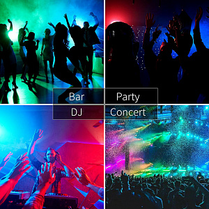 Светодиодный прожектор LED для вечеринок. Светомузыка Огонёк OG-LDS15