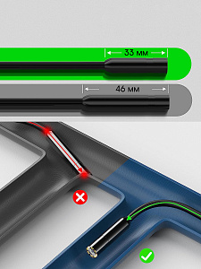 Эндоскоп гибкая камера для айфона (Iphone) Lightning с подсветкой 2м Орбита OT-SME18