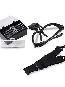 Лупа очки налобная увеличительная с подсветкой Орбита OT-INL59