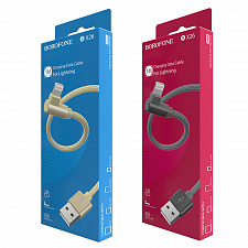 BOROFONE BX26 Золото кабель угловой USB 2.4A (iOS Lighting) 1м