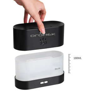 Огонек OG-HOM06 Черный увлажнитель воздуха (180мл,USB,RGB)
